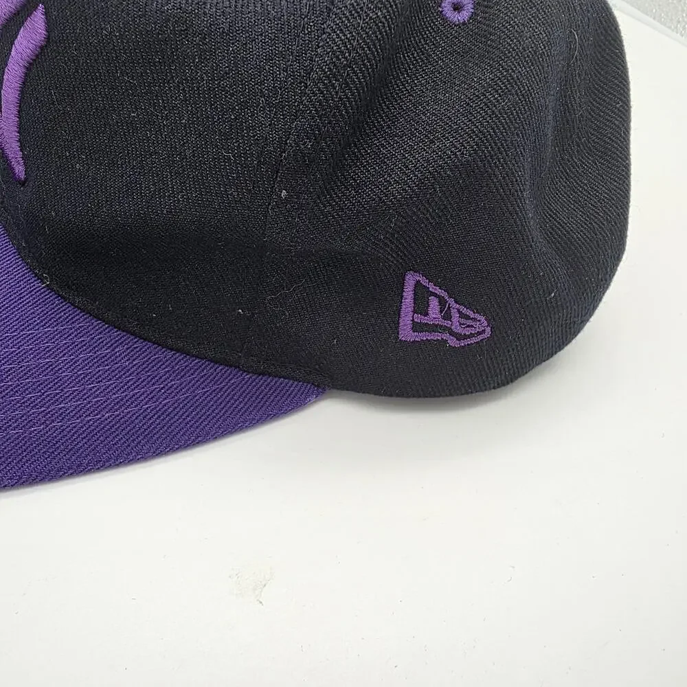 MUKA NY Yankees Black Purple Snapback Hat Flat Bill Embroidered Baseball Cap